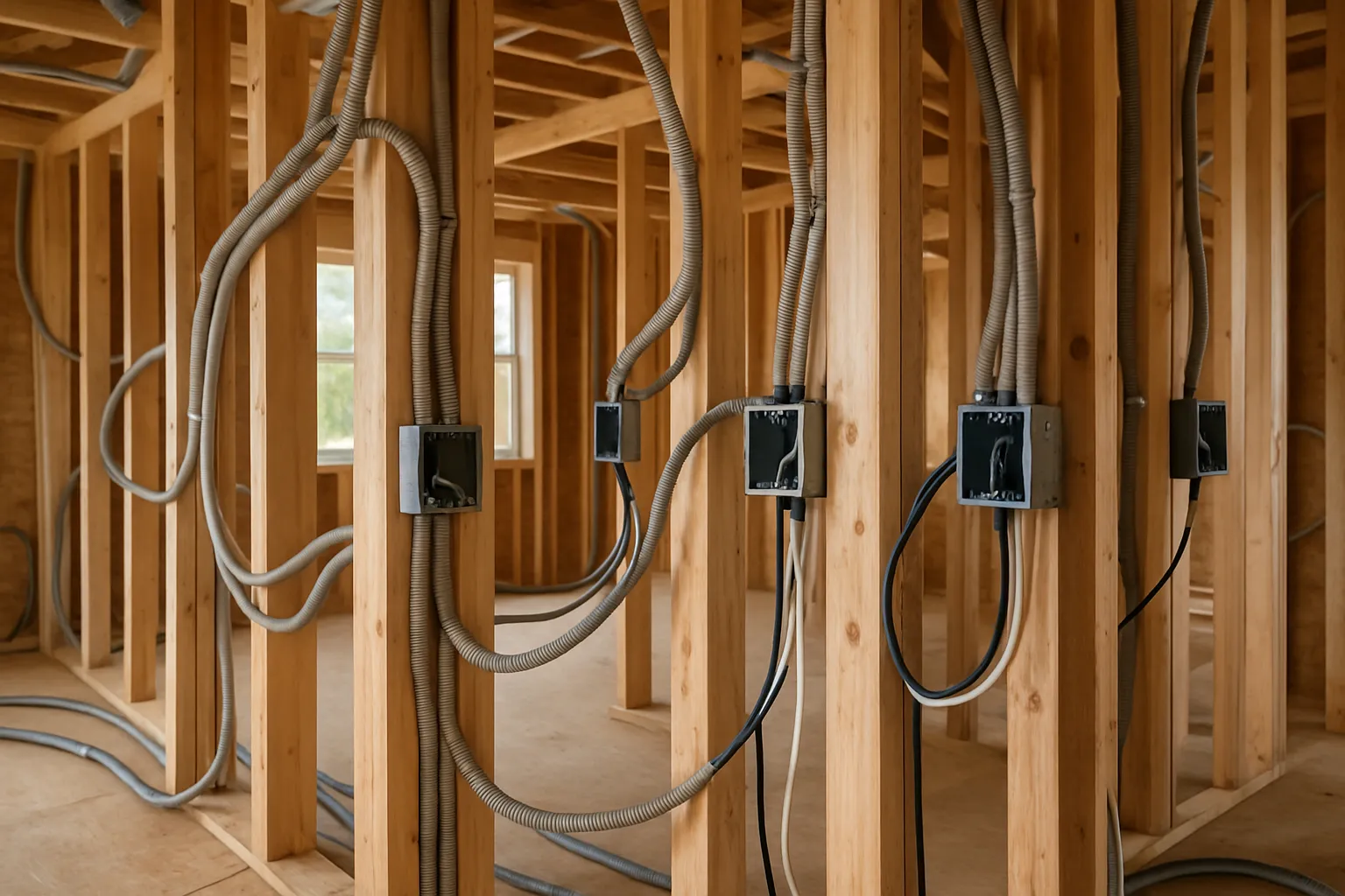Instalación eléctrica completa en casa nueva